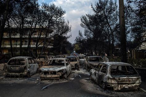 Greece wildfires: Athens firefighters shocked to find charred victims of fast-moving blaze - CBS ...