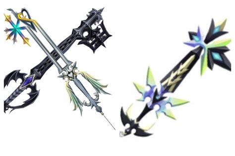 I think the combination of Oathkeeper and Oblivion(Roxas’s keyblades) is actually the Missing ...