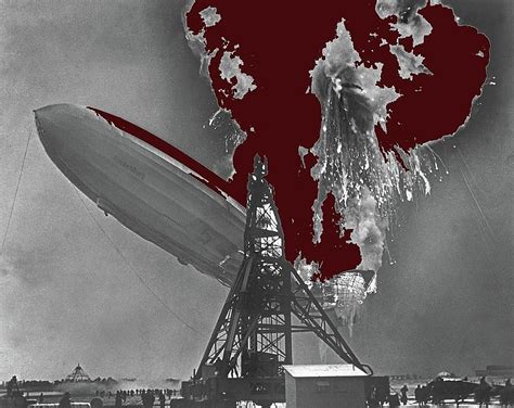 The Hindenburg disaster number two Lakehurst New Jersey May 6 1937 color added 2015 Photograph ...