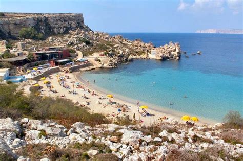 Mellieha Bay Beach, Malta - Creative lunatics | Paradise bay, Malta, Beach