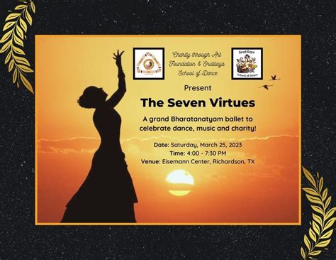 "7 Virtues" Bharatanatyam Ballet, Charles W. Eisemann Center for Performing Arts, Richardson ...