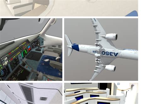 Airbus A350 with full interior. Now on sale! | CGTrader