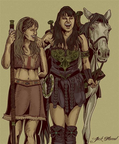 XENA AND GABRIELLE by aquiles-soir on DeviantArt