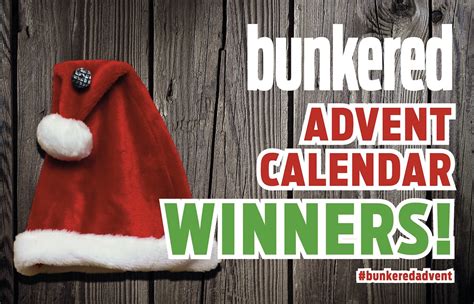 bunkered Advent Calendar 2018 - Winners revealed!