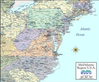 Download digital MID ATLANTIC MAP