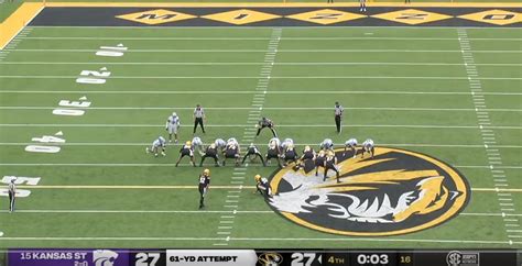 WATCH: Missouri stuns No. 15 Kansas State on walk-off 61-yard field ...