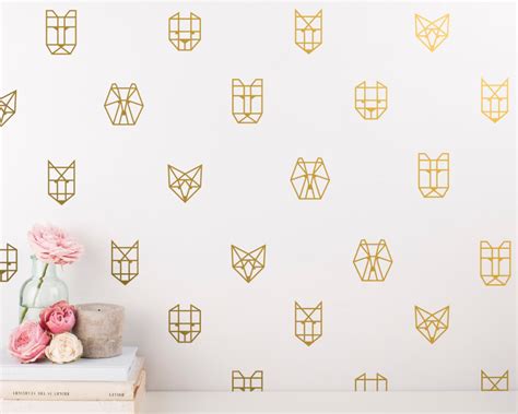 Geometric Animal Wall Decals 30 Vinyl Wall Decals Unique - Etsy