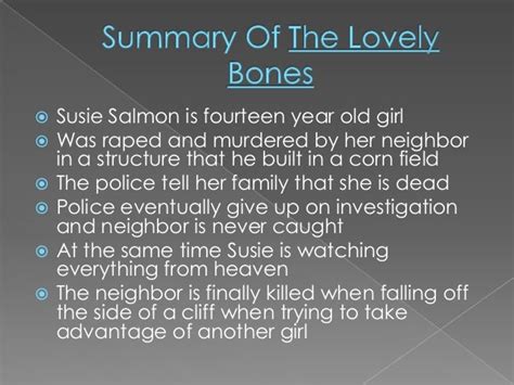 The lovely bones book essay