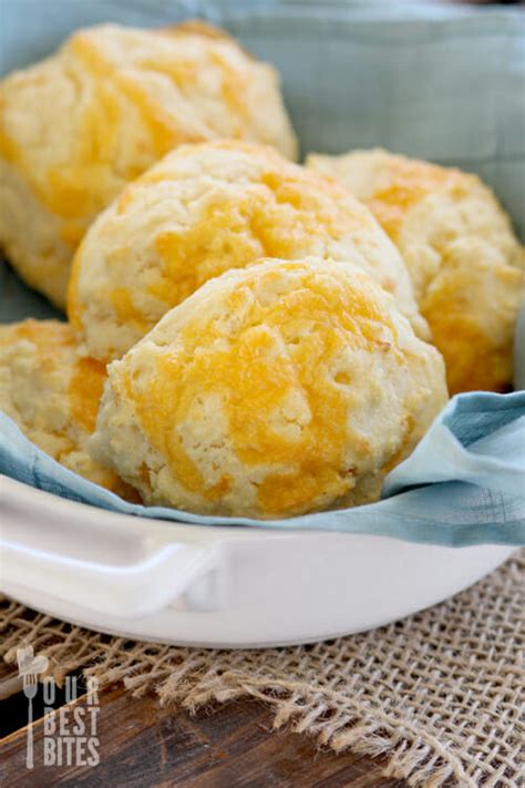 Quick and Easy Cheddar Cornmeal Biscuits - Our Best Bites