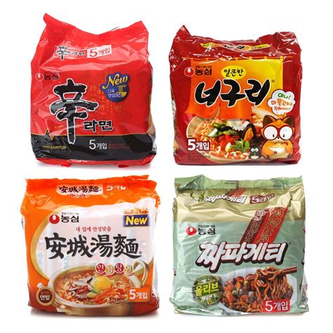 Korean Instant NONGSHIM Popular Noodle Ramen Ramyeon 20pack Collection ...