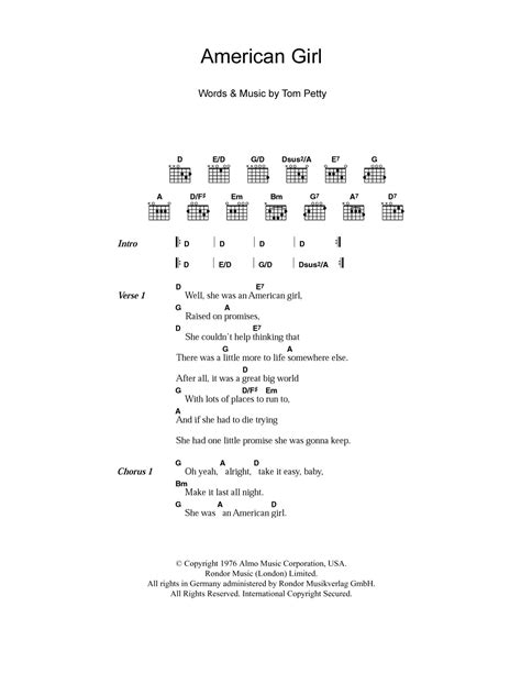 American Girl by Tom Petty - Guitar Chords/Lyrics - Guitar Instructor