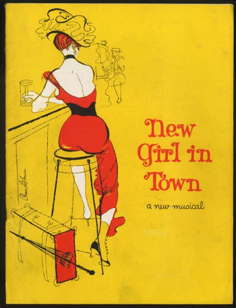 A New Girl in Town Musical Theater program 1957 Gwen Verdon Thelma Ritter