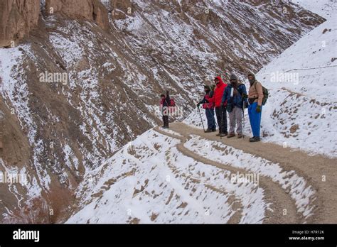 Ladakh Winter Trekking Stock Photo - Alamy