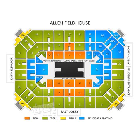 Allen Fieldhouse Tickets - Allen Fieldhouse Seating Chart