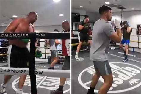 Tyson Fury trains for 15 ROUNDS on pads with dad John ahead of next ...