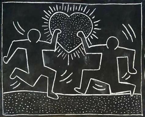 Keith Haring Chalk Drawings