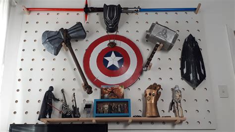 Custom prop display board feat. DIY Marvel props. : r/marvelstudios