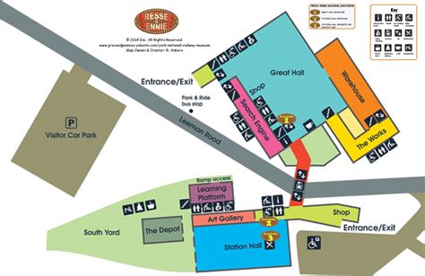 National Railway Museum Penny Press Map