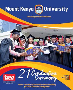 21st graduation Booklet - Mount Kenya University