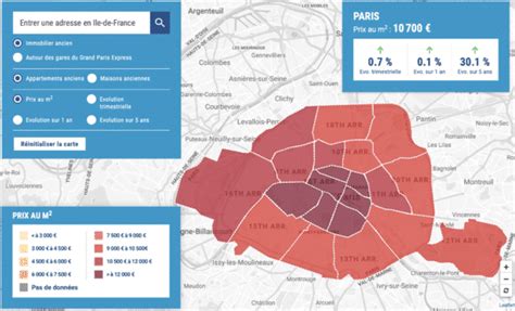 Paris and Surrounding Suburbs - 2021 Housing Price Map — Paris Property ...