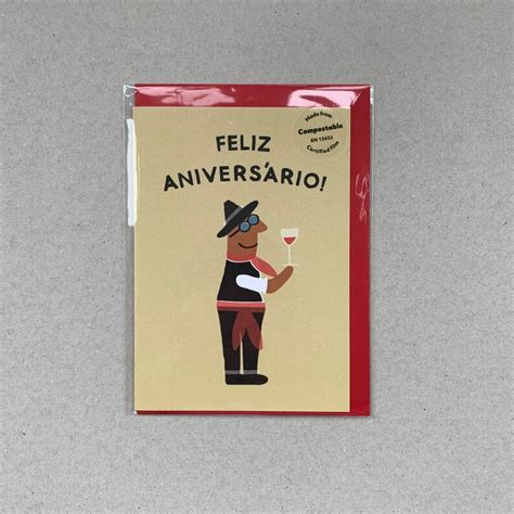 Happy Birthday in Portuguese Portuguese Birthday Card Feliz - Etsy