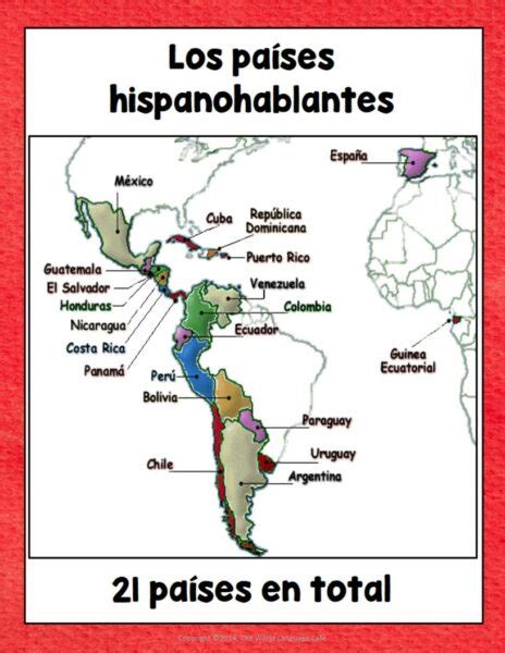 Spanish Speaking Countries And Capitals Map