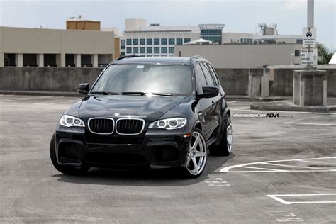 Mirror Polished ADV1 RIms Fitted on Black BMW X5M — CARiD.com Gallery