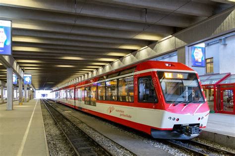 Zermatt Train Station editorial photography. Image of electricity - 113174632