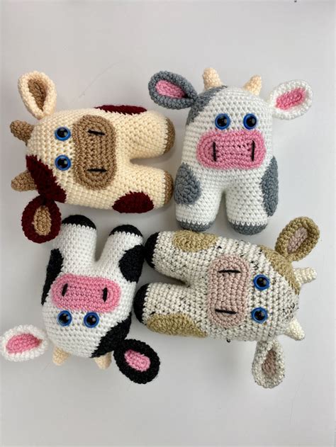 Crochet Cow Pattern - Easiest Cow Amigurumi Pattern Ever - A Crafty ...