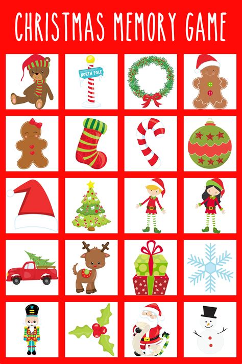 Christmas Memory Game - Free Printable - Extreme Couponing Mom