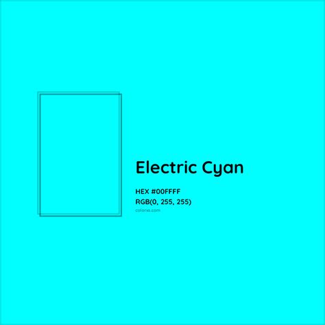 Electric Cyan Color Schemes and Palettes - colorxs.com