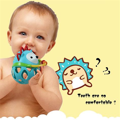 Baby Cute Cartoon Hand Catching Ball Roll Around Rattle Soft Development Toy - Buy Baby Cute ...