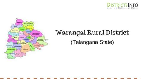 Warangal Rural District with Mandals in Telangana State