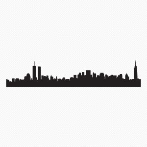 City Skyline Wall Decals | Cityscape Wall Stickers | Wallums