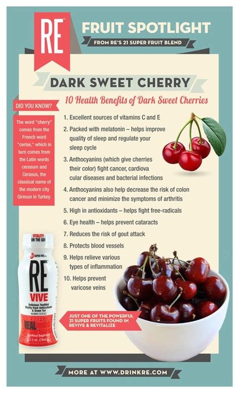 From vitamins to antioxidants, our dark #cherries are as rich in health ...