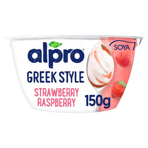 Alpro Greek Style Strawberry Raspberry Yogurt 150G | Alpro | Kosher ...