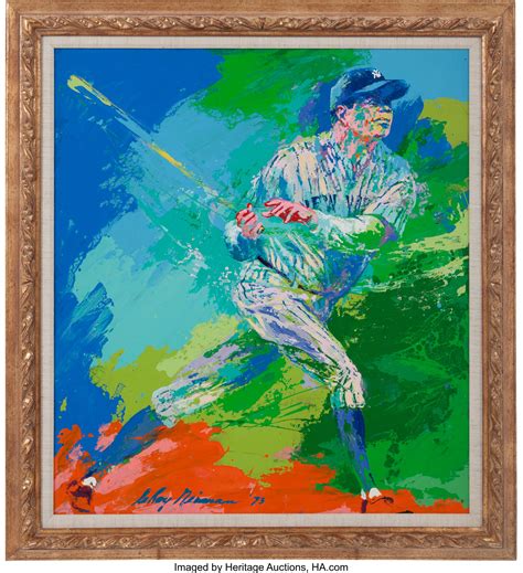 1973 Babe Ruth Original Painting by LeRoy Neiman.... Baseball | Lot ...