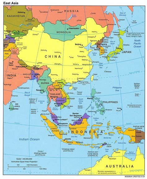 Population Map Of Asia