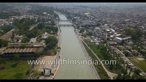 Roorkee aerial view: IIT, Ganga canal and crowded old town - YouTube