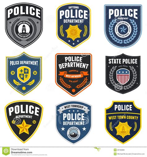 Police patches stock vector. Illustration of badge, banner - 29760866 ...