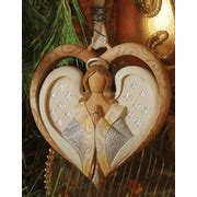 Angel Heart Ornament, Legacy of Love | Heart ornament, Nativity set, Crafts for teens