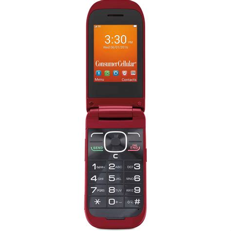 Consumer Cellular 101 Cell Phone - Red