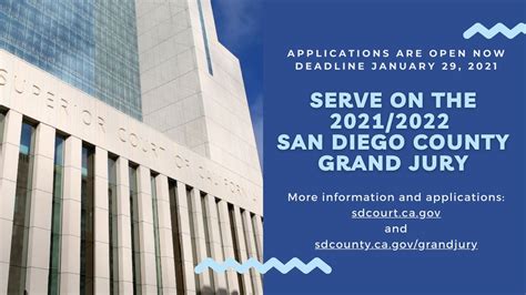 San Diego County Grand Jury Looking for New Applicants | Superior Court ...