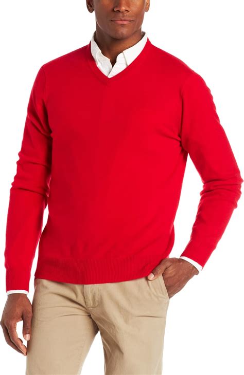 Williams Cashmere Men's 100% Cashmere V-Neck Sweater at Amazon Men’s Clothing store: Pullover ...