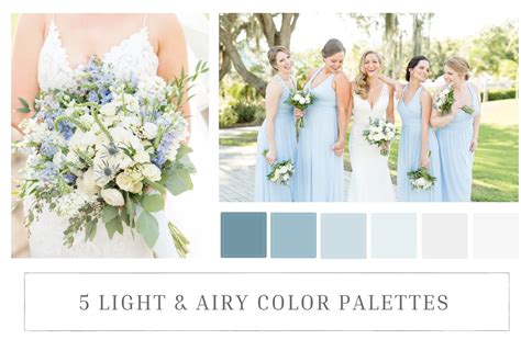 Light & Airy Color Palettes for Your Wedding | Tips & 5 Inspiration Boards