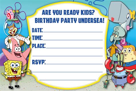 Birthday Clipart Invitation