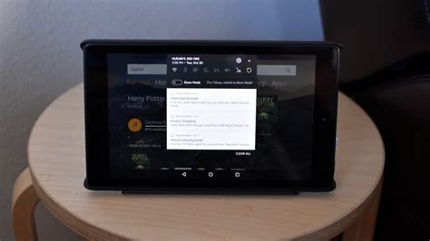 How to enable Show Mode on Amazon Fire Tablet