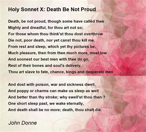 death be not proud poem