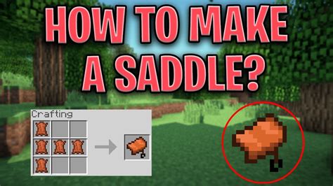 How to craft saddle in minecraft java | Paiement