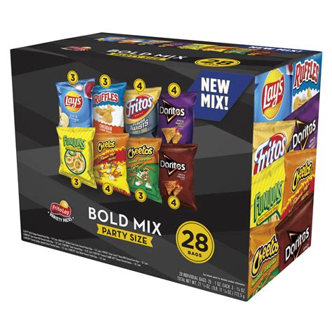 Frito-Lay Bold Mix Snacks Variety Pack, Party Size, 28 Count (Assortment may vary) - Walmart.com ...